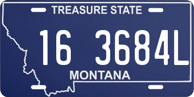MT license plate 163684L