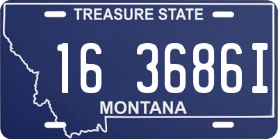 MT license plate 163686I