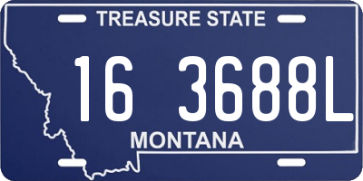 MT license plate 163688L