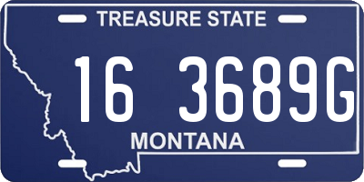 MT license plate 163689G