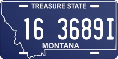 MT license plate 163689I