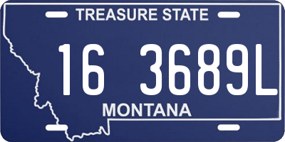 MT license plate 163689L