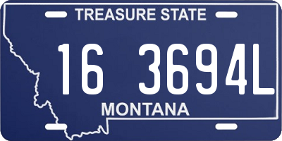 MT license plate 163694L