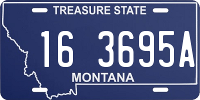 MT license plate 163695A