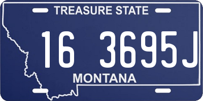 MT license plate 163695J