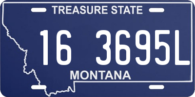 MT license plate 163695L