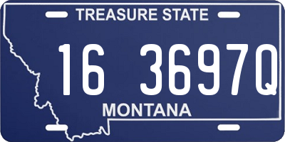 MT license plate 163697Q