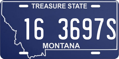 MT license plate 163697S