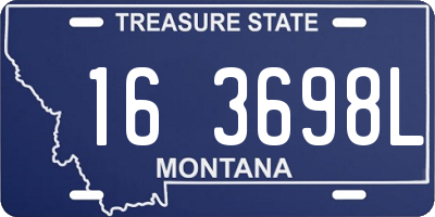 MT license plate 163698L