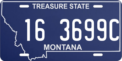 MT license plate 163699C