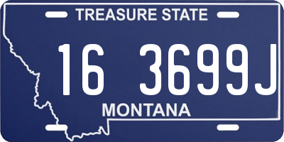 MT license plate 163699J