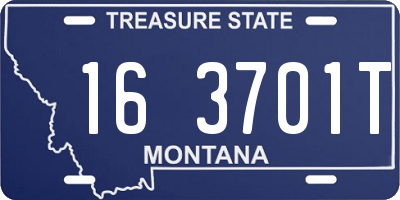 MT license plate 163701T