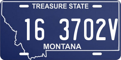 MT license plate 163702V