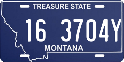 MT license plate 163704Y