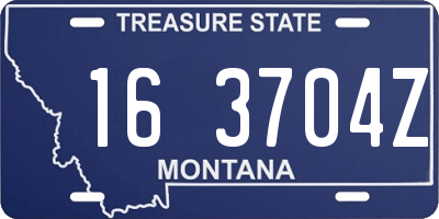 MT license plate 163704Z