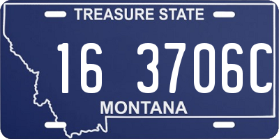 MT license plate 163706C