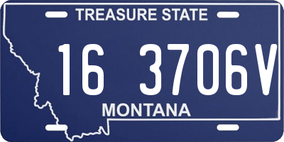 MT license plate 163706V