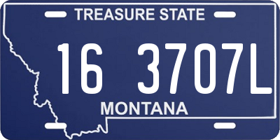 MT license plate 163707L