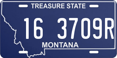 MT license plate 163709R