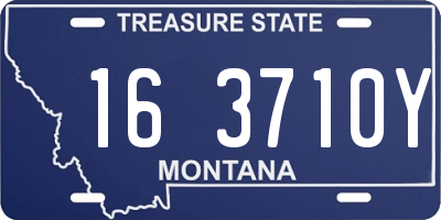 MT license plate 163710Y