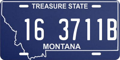 MT license plate 163711B