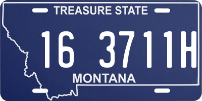 MT license plate 163711H
