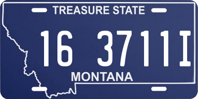 MT license plate 163711I