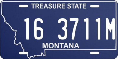 MT license plate 163711M