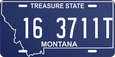 MT license plate 163711T