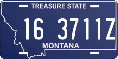 MT license plate 163711Z