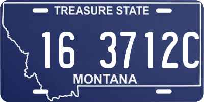 MT license plate 163712C