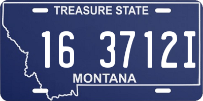 MT license plate 163712I