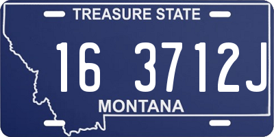 MT license plate 163712J