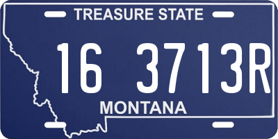 MT license plate 163713R
