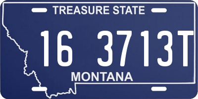 MT license plate 163713T