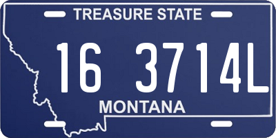 MT license plate 163714L