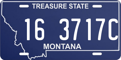 MT license plate 163717C