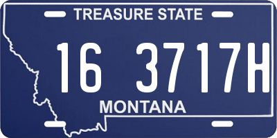 MT license plate 163717H