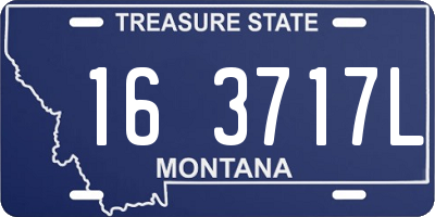 MT license plate 163717L