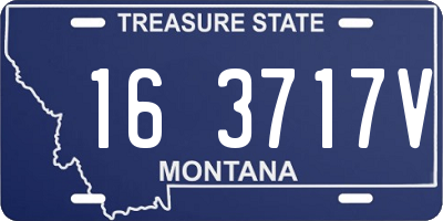 MT license plate 163717V