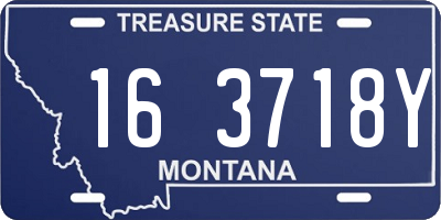 MT license plate 163718Y
