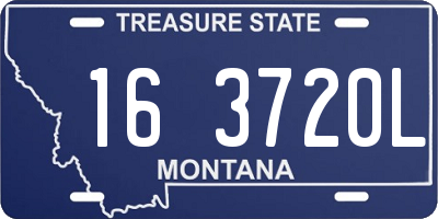 MT license plate 163720L