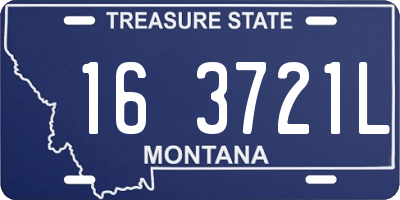 MT license plate 163721L