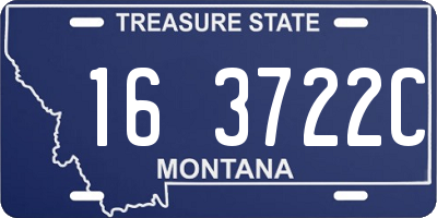 MT license plate 163722C