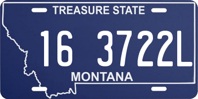 MT license plate 163722L