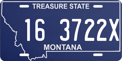 MT license plate 163722X