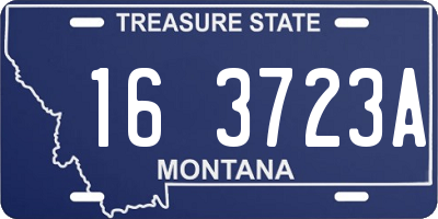 MT license plate 163723A