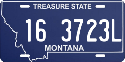 MT license plate 163723L