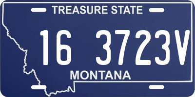 MT license plate 163723V