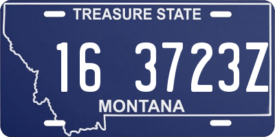 MT license plate 163723Z